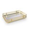 Classic Decorative Vanity Perfume Dresser Jewelry Organizer Makeup Mirror Tray